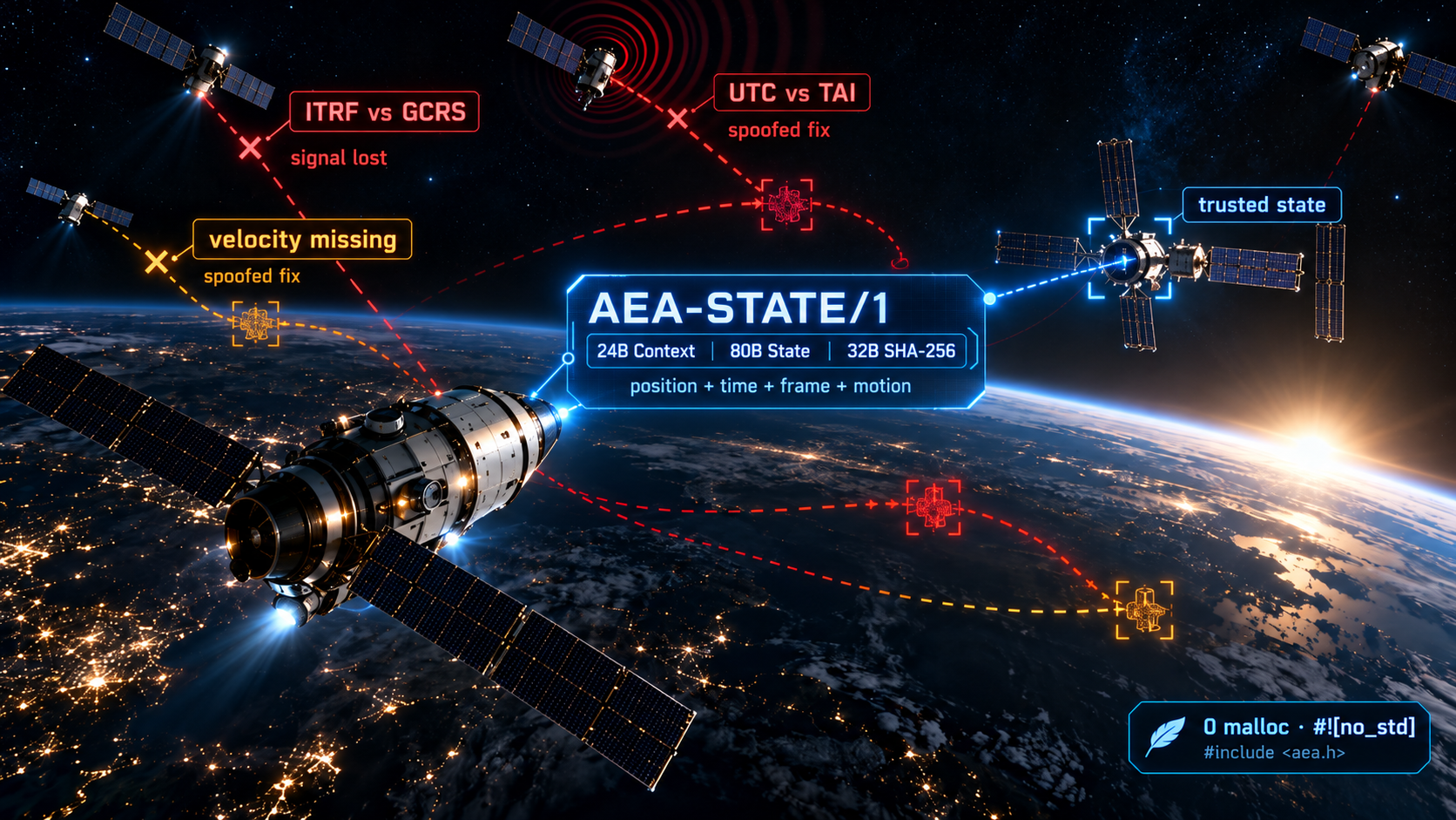 AEA-STATE/1 Multi-Node Operational Telemetry & Assured PNT Simulation above Earth